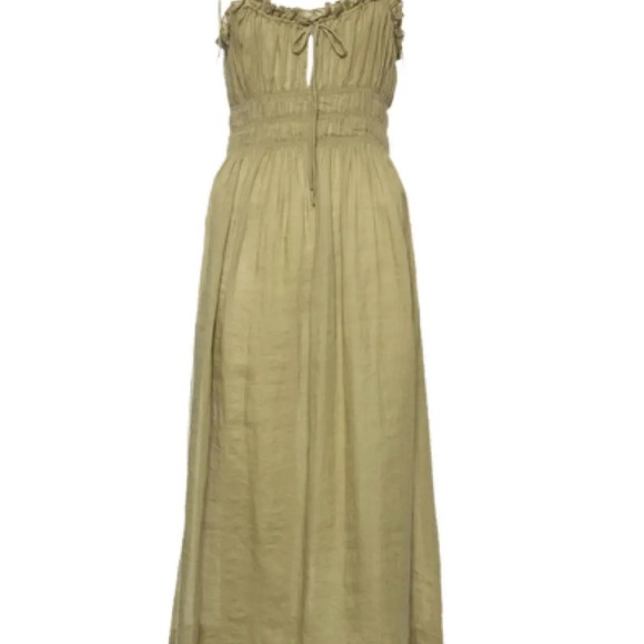 Doen Rhoda Midi Dress in Verbana Olive Size Large - Picture 4 of 8